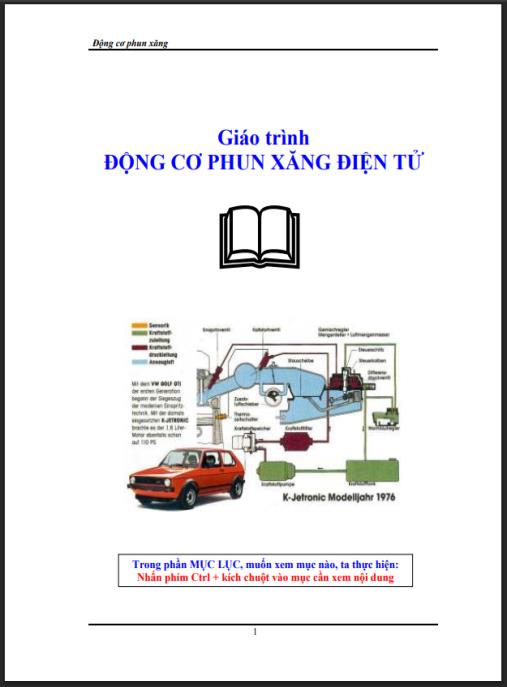 Tài liệu số Giáo trình động cơ phun xăng điện tử