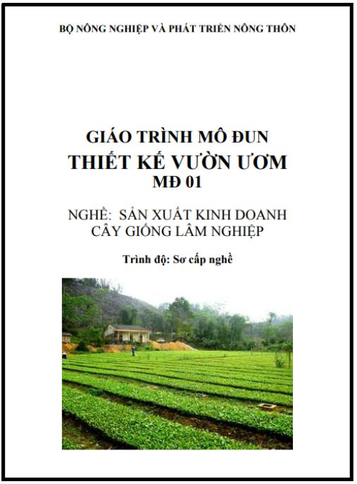 Tài liệu số Giáo trình mô đun thiết kế vườn ươm