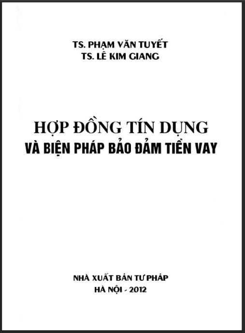 Tài liệu số Hợp đồng tín dụng và biện pháp bảo đảm tiền vay Phần 1