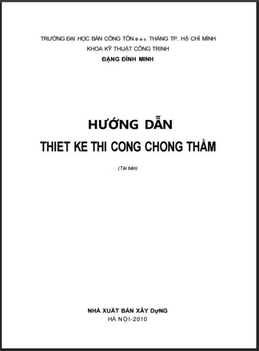 Tài liệu số Hướng Dẫn Thiết Kế Thi Công Chống Thấm