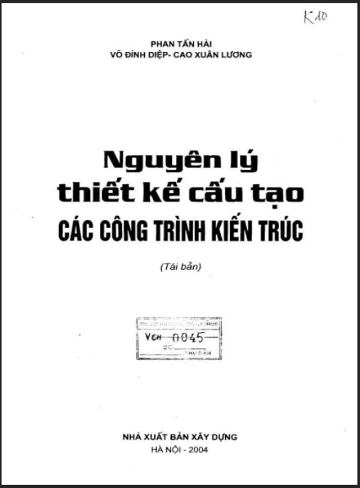 Tài liệu số Nguyên Lý Thiết Kế Cấu Tạo Các Công Trình Kiến Trúc