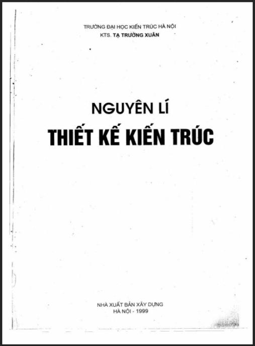 Tài liệu số Nguyên Lý Thiết Kế Công Trình Kiến Trúc Công Cộng