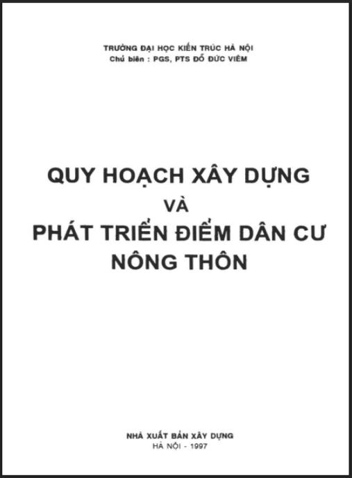 Tài liệu số Quy Hoạch Xây Dựng Và Phát Triển Điểm Dân Cư Nông Thôn