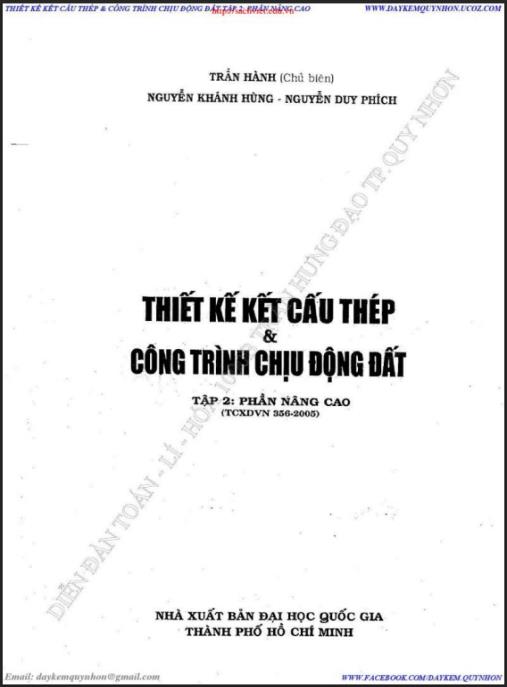 Tài liệu số Thiết Kế Kết Cấu Thép Và Công Trình Chịu Động Đất Tập 2 – Phần Nâng Cao