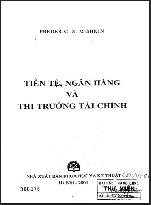 Tài liệu số Tiền tệ, ngân hàng và thị trường tài chính – Phần 1