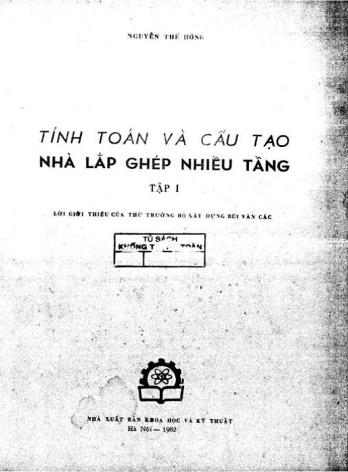 Tài liệu số Tính Toán Và Cấu Tạo Nhà Lắp Ghép Nhiều Tầng