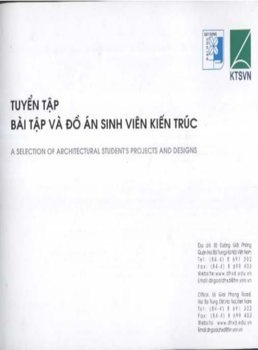 Tài liệu số Tuyển Tập Bài Tập Và Đồ Án Sinh Viên Kiến Trúc