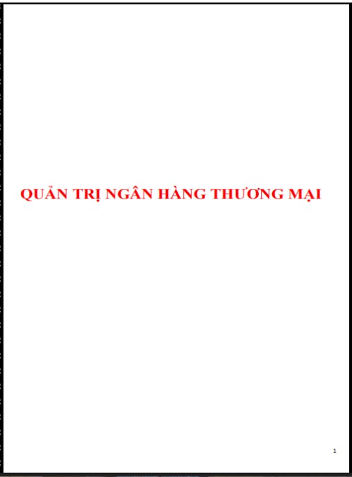 Tài Liệu Số Bài giảng Quản trị ngân hàng thương mại (5 chương)