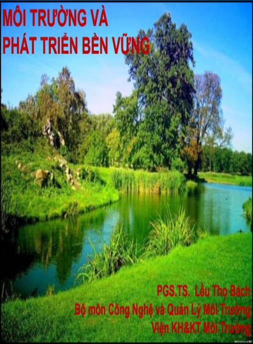 Tài liệu số Bài giảng Môi trường và phát triển bền vững