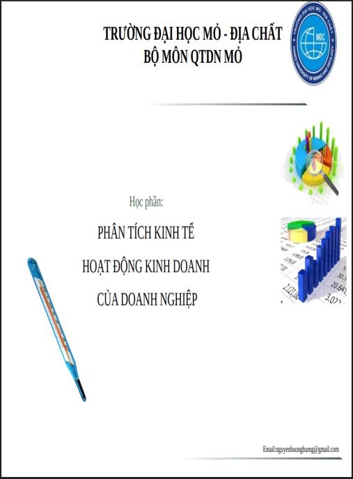 Tài liệu số Bài giảng Phân tích kinh tế hoạt động kinh doanh của doanh nghiệp