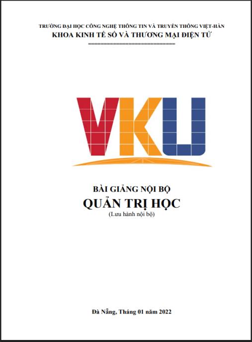Tài liệu số Bài giảng Quản trị học