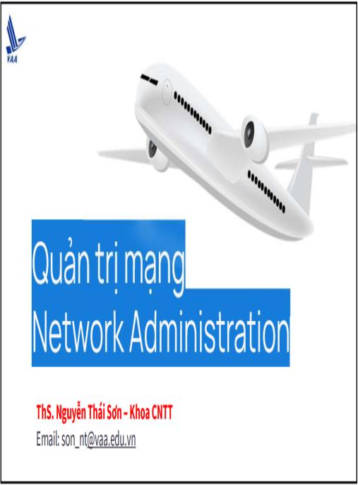 Tài liệu số Bài giảng Quản trị mạng