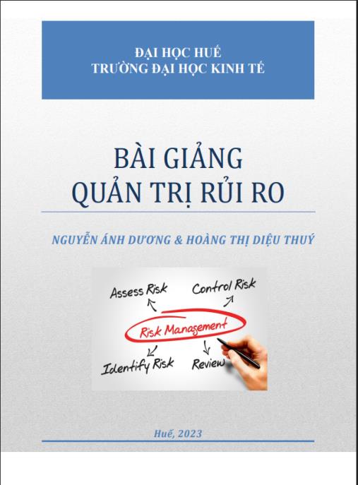 Tài liệu số Bài giảng Quản trị rủi ro