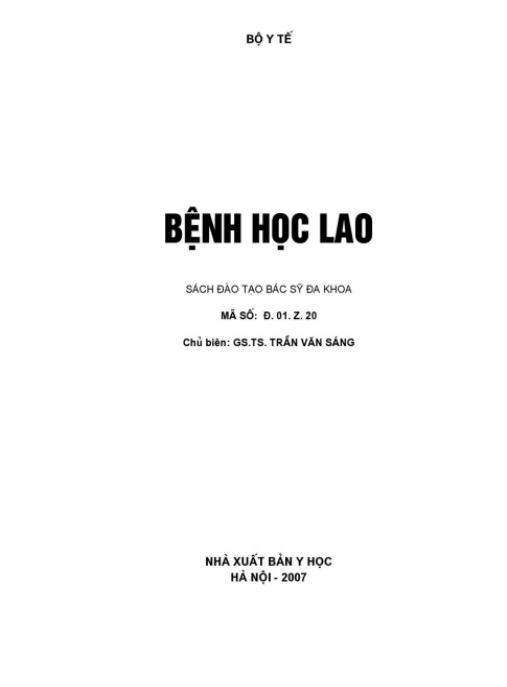 Tài liệu số Bệnh Học Lao