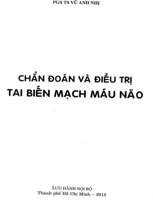 Tài liệu số Chẩn Đoán Và Điều Trị Tai Biến Mạch Máu Não