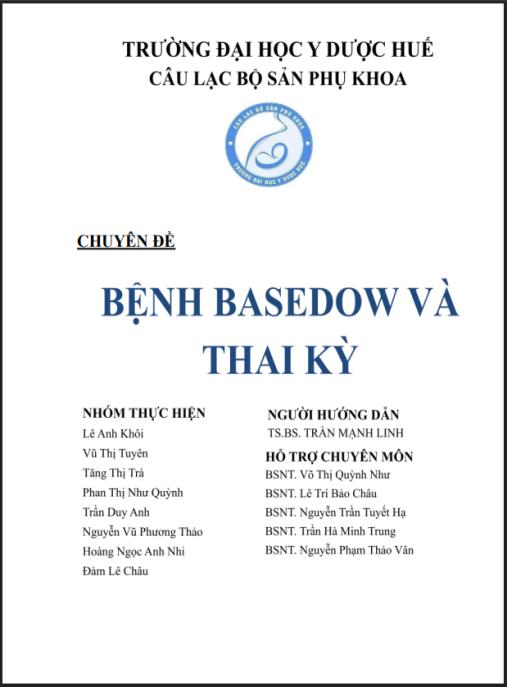 Tài liệu số Chuyên đề: Bệnh Basedow và thai kỳ
