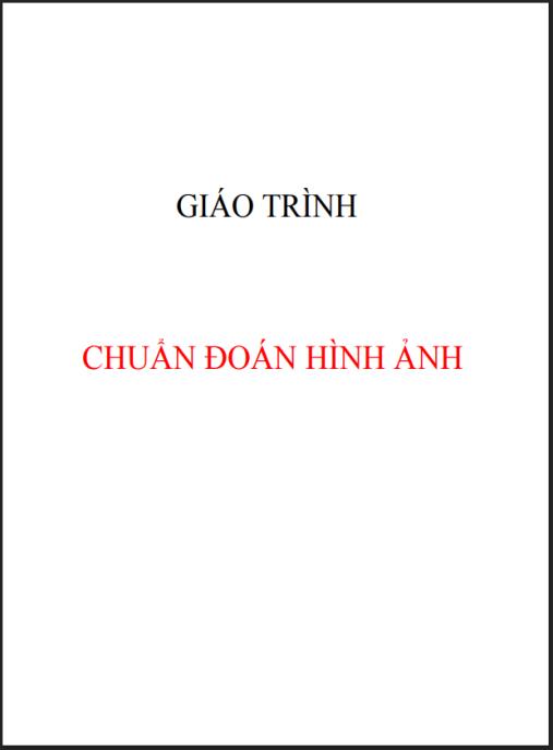 Tài liệu số Giáo trình Chẩn đoán hình ảnh
