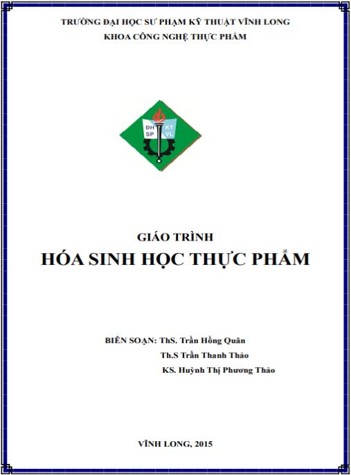 Tài liệu số Giáo trình Hóa sinh học thực phẩm