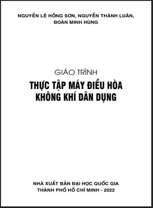 Tài liệu số Giáo trình Thực tập máy điều hòa không khí dân dụng