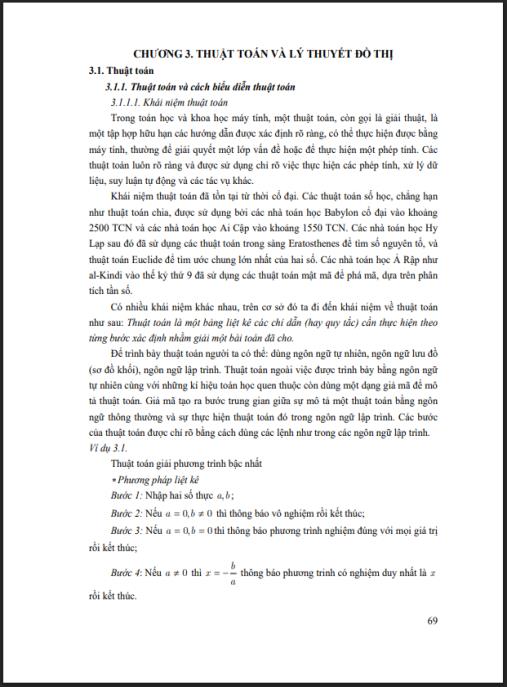 Tài liệu số Giáo trình Toán rời rạc ứng dụng trong Tin học và công nghệ Tiểu học: Phần 2