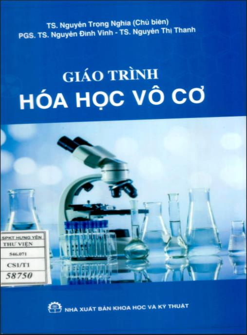 Tài liệu số Giáo trình hóa học vô cơ