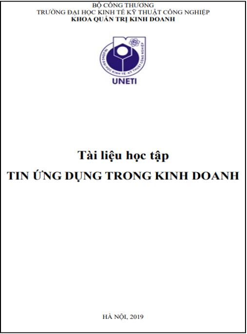 Tài liệu số Tin ứng dụng trong kinh doanh