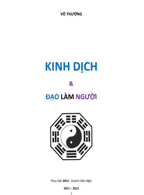 Tài liệu số Kinh Dịch Và Đạo Làm Người